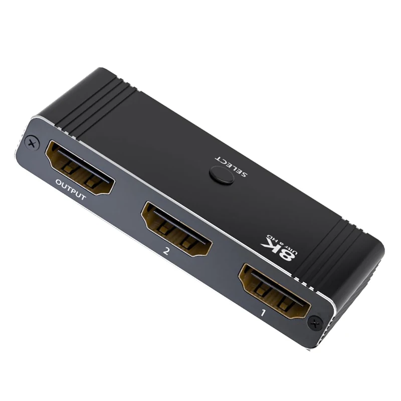 8K HDMI 2.1 Switch Bi-Directional 2 in 1 out 4K@120Hz HDMI Splitter Switcher 2x1 Video Converter 48Gbps for PS5 Xbox PC TV