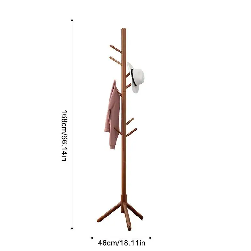 Drewniany stojak na wieszak na ubrania stojak stojący kapelusz na torebkę wieszak na płaszcze salonu Organizer odzieży mebli domowych ani dic