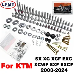 Hardware Plastica vite bullone riparazione salvataggio riparazione kit completo di attrezzi di fissaggio per KTM EXC EXC-F SX XC XC-F XCW-F SXF TPI sei giorni