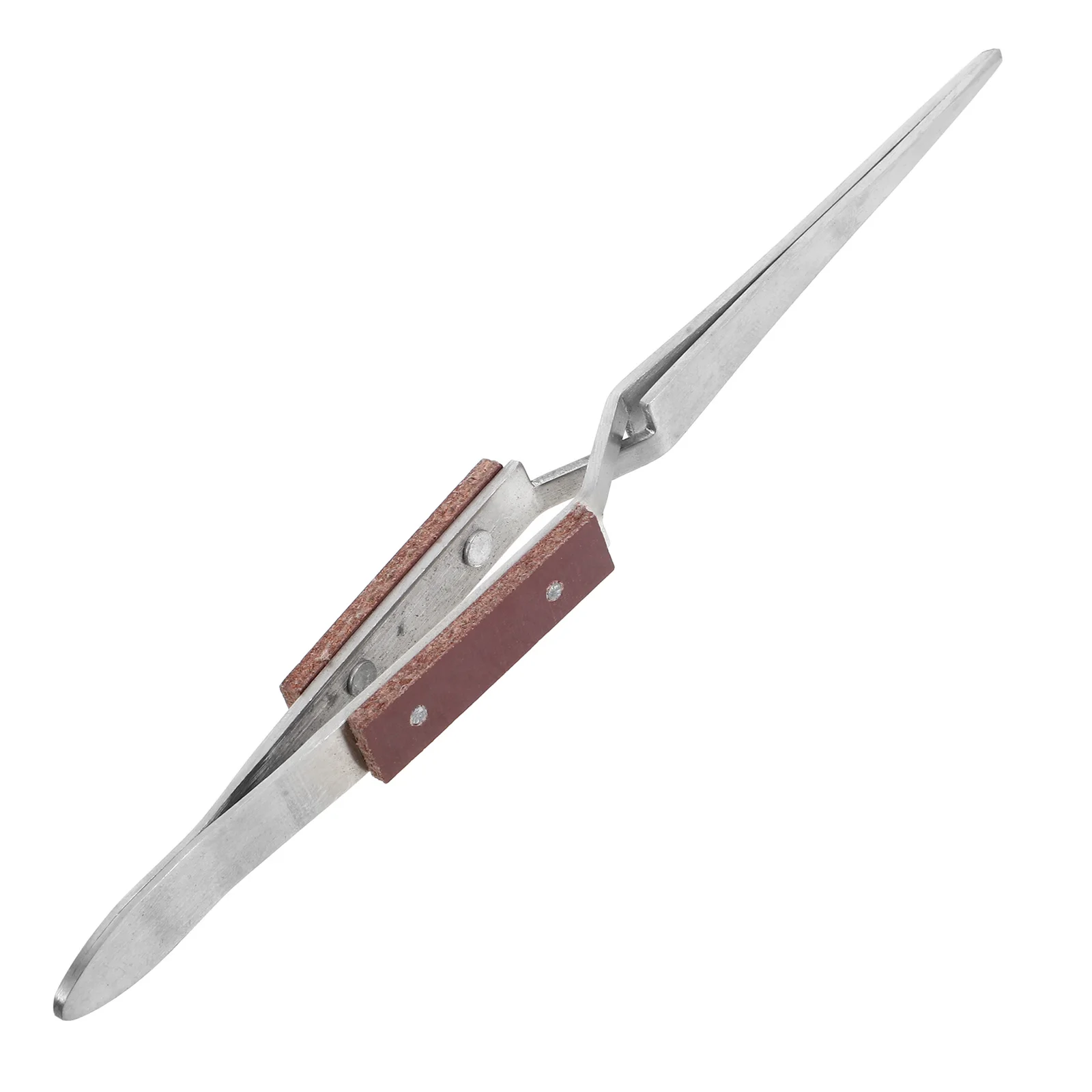 Morsetto di rimbalzo con punta affilata per saldatura, saldatura, creazione di gioielli, pinzette di bloccaggio multidirezionali in acciaio al carbonio industriale