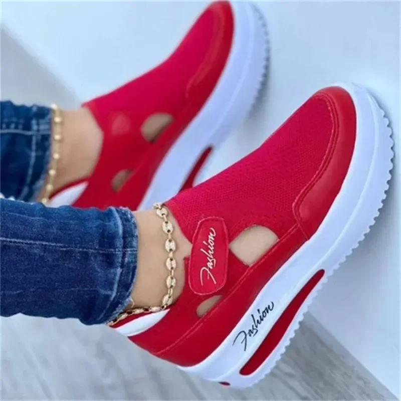 Shoes Womens Sneakers Female Casual Shoes  Summer New Breathable Mesh Ladies Sport Shoes Vulcanized Women Platform Sandals 2024