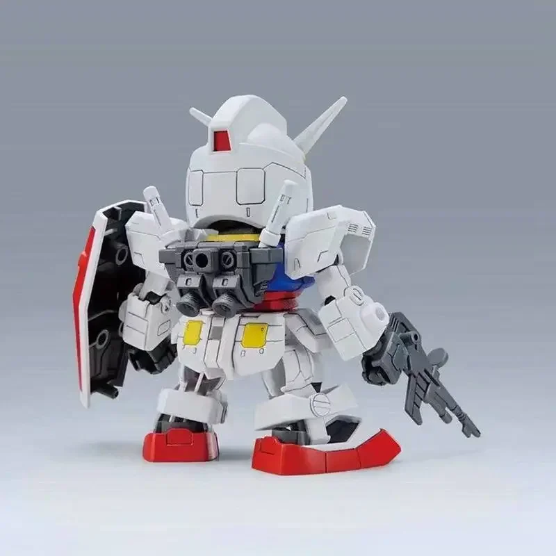 Kawaii Anime Leuke Hellen Kitty RX-78-2SD Gemonteerd Modellen Anime Figuren Collectible Ornamenten PVC Mecha Kit Kinderen Speelgoed Geschenken