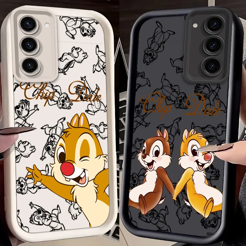 

Disney Squirrel Cute Art For Samsung Galaxy S25 S24 S23 S22 S21 S20 Ultra Plus FE 5G Eye Ladder Phone Case Soft TPU Cover Back