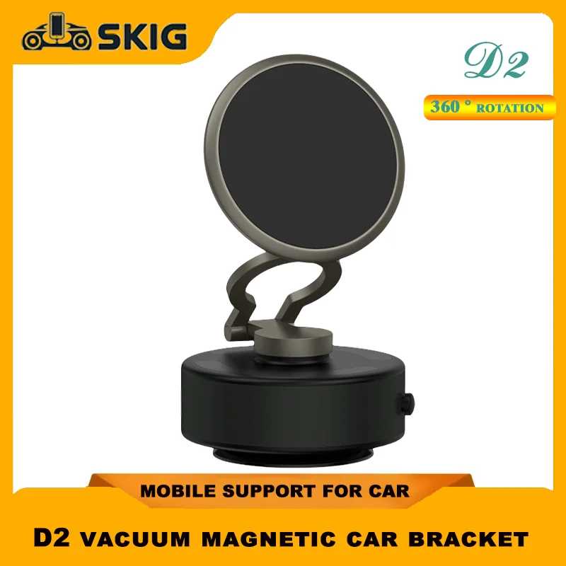 SKIG Car holder phone Vacuum suction 360 ° Rotating  Rearview phone holder Control instrument panel Magnetic suction car bracket