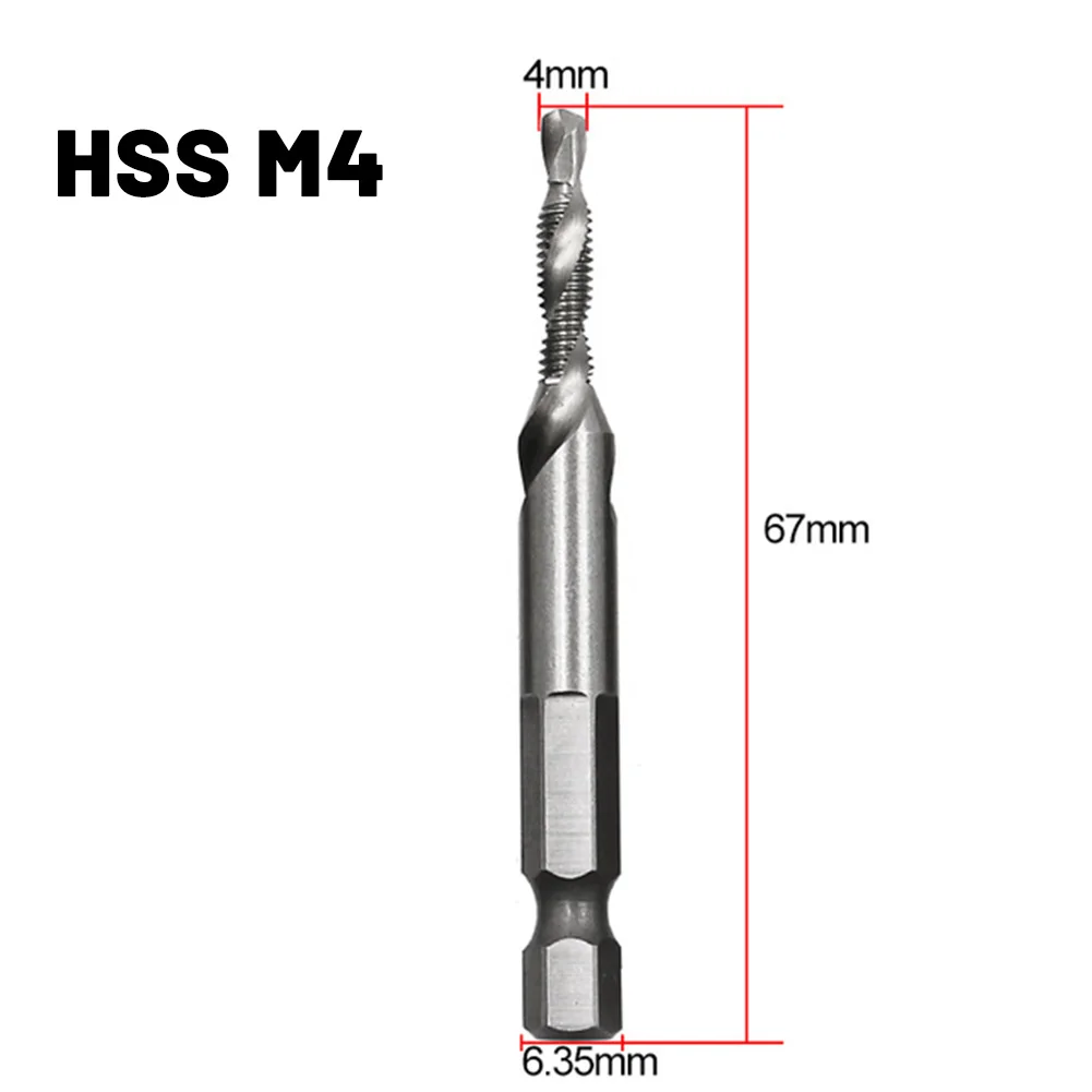 كفاءة M3M4M5M6M8M10 مركب الحنفية مثقاب الخشب دوامة برغي الحنفية 1/4 \\\'\\\' عرافة عرقوب HSS لسطوع متفوق