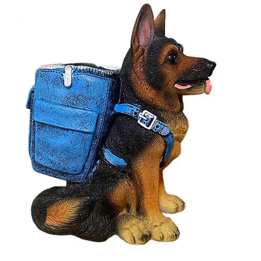 Cute Desk Organizer Shepherd Dog Pen Holder Desk Organizer for Office Decor Pencil Cup for Desktop Unique Desk for Home