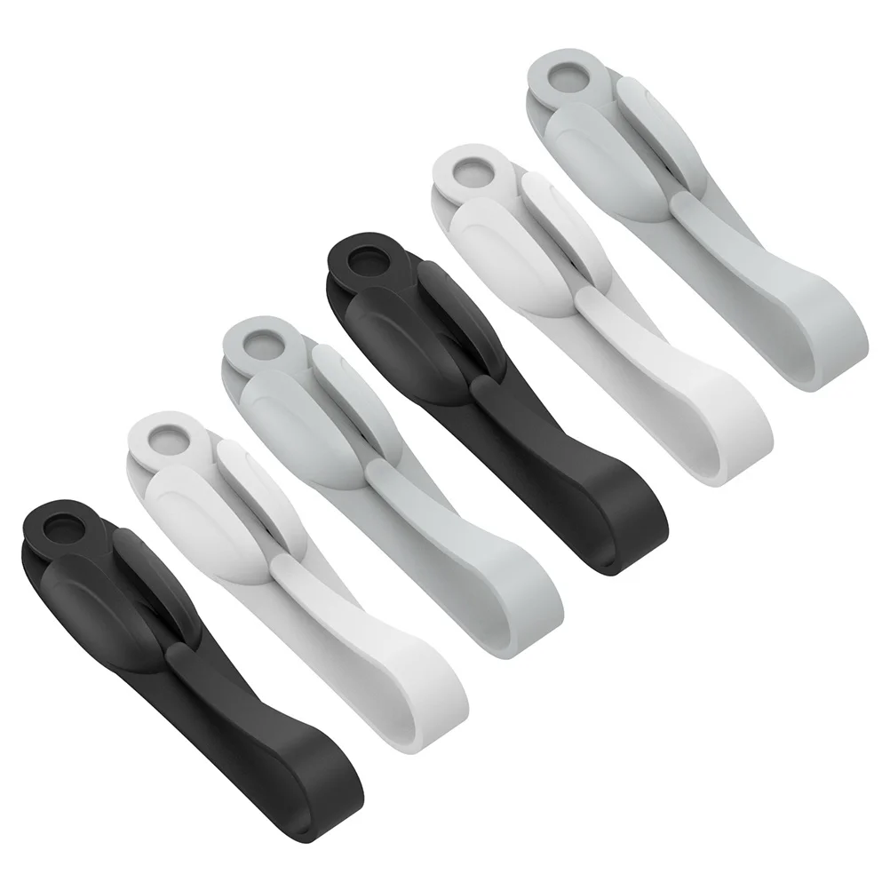 6개 케이블 와인더 코드 정리기, 케이블 파워 코드 홀더, 접착식 케이블 정리 클립 (주방, 사무실, 욕실, 블렌더용)