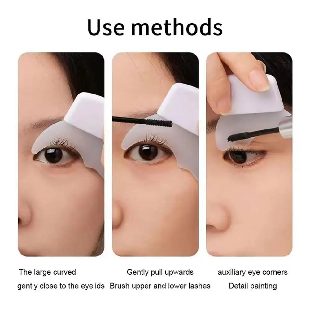Multi-Funcional Silicone Eyeliner Stencil, Asa Dicas Draw, Baffle Auxiliar, Sobrancelha Aid, Ferramentas de maquiagem reutilizáveis