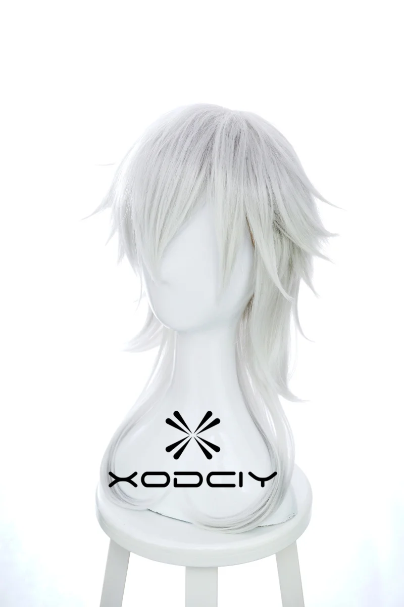 Peluca de Anime Touken Ranbu en línea Tsurumaru Kuninaga, disfraz de Cosplay para hombres y mujeres, pelucas de pelo sintético para fiesta de Halloween + gorro de peluca