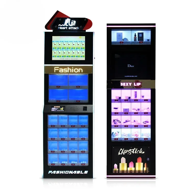 Touch Screen Perfume Vending Mini  Lipstick Cosmetic Vending Machine With Lcd Display