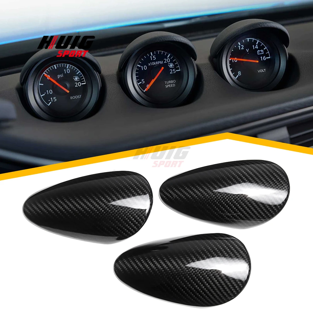 For Nissan Z Fairlady Z RZ34 400Z 2023 2024 Real Carbon Fiber Car Interior Central Instrument Panel Cover Sticker Trim Styling