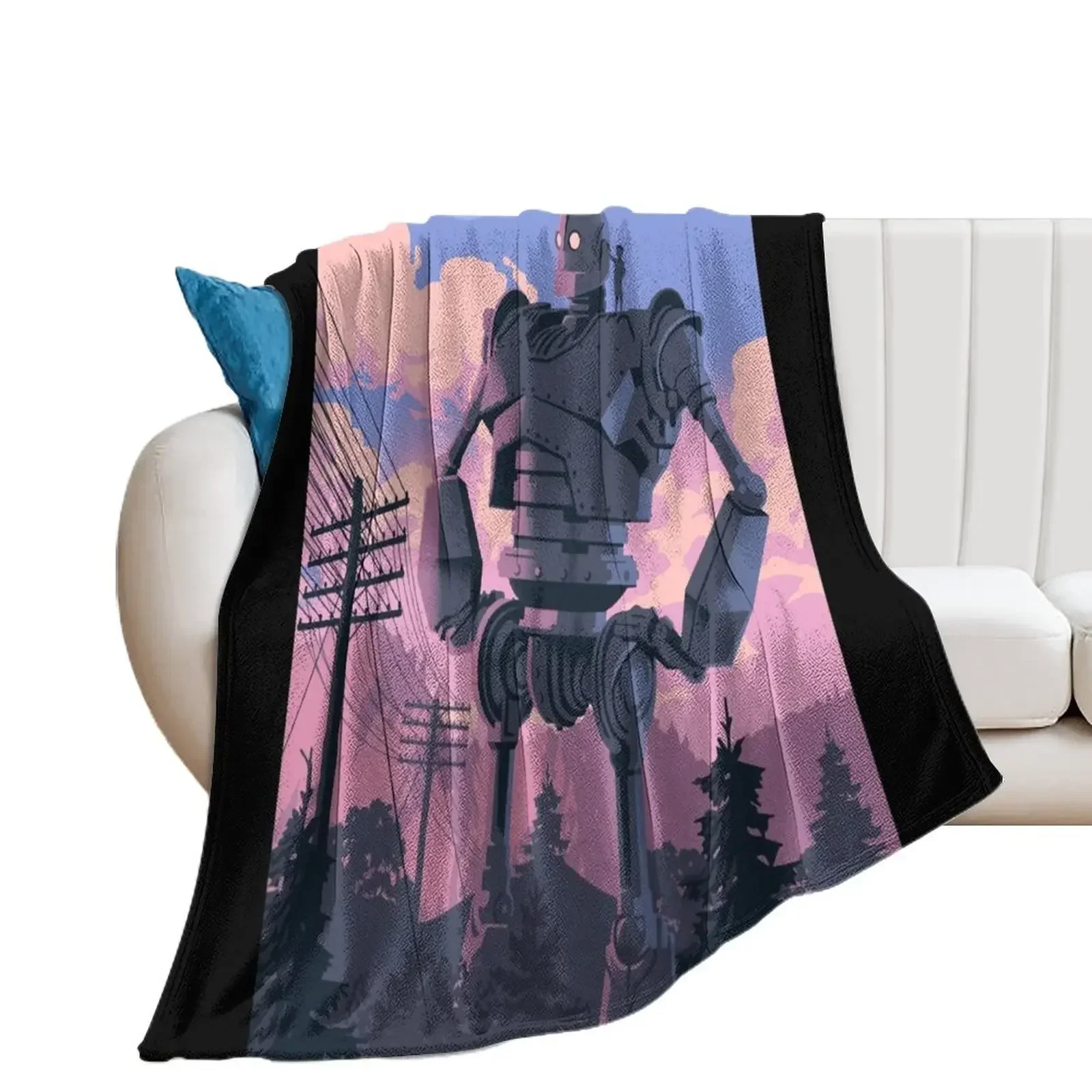 

Iron Giant Throw Blanket Sofa Quilt Designers Kid'S Polar Blankets