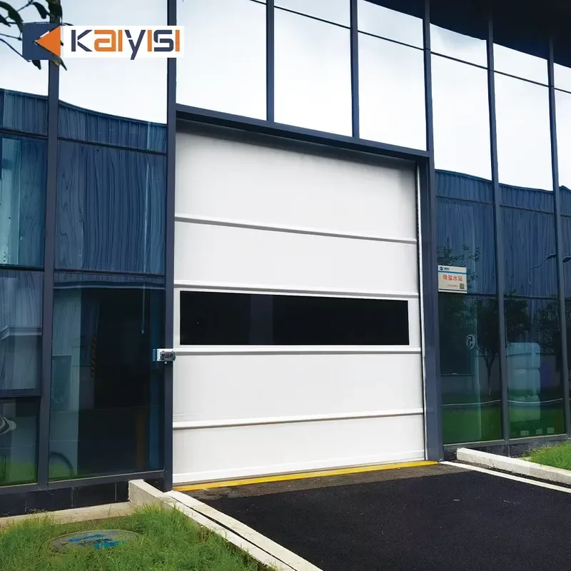 High Quality Industrial High Speed Roller Shutter Door with Steel Anti-wind Bar Custom Size for Factory