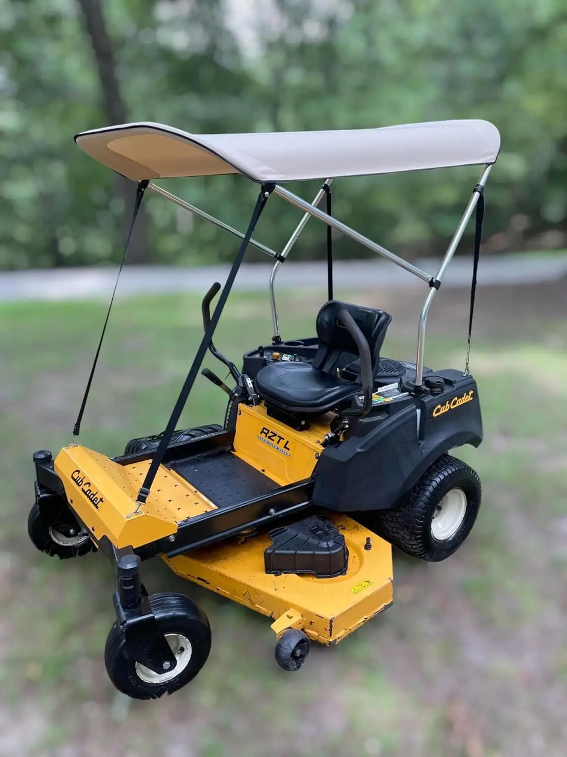 Sun Shade Canopy for Zero Turn Lawn Mower - Fits Bad Boy, Husqvarna, Toro, Ariens & Other Brands - Reduce Heat and Glare