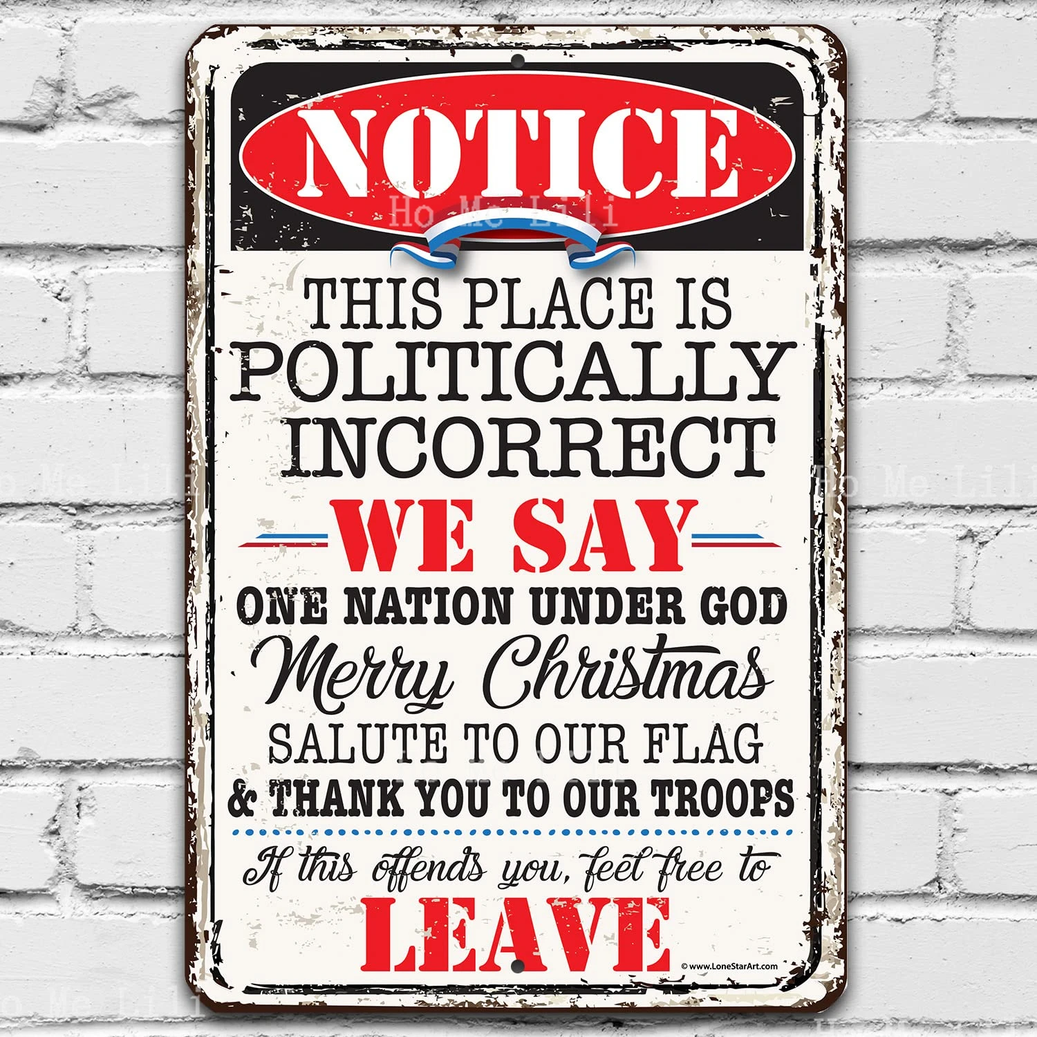 This Place Is Politically Incorrect Metal Tin Signs Vintage Funny Plaque Poster For Indoor Outdoor Yard Man Cave Garage