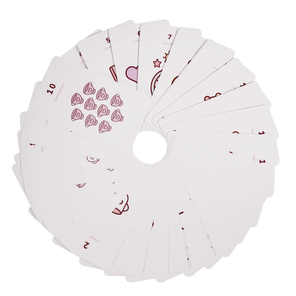 Jeu de cartes de tarot Kawaii pour enfants, jeu de société mignon, avec guide PDF, pour les fêtes de famille, nouvelle collection