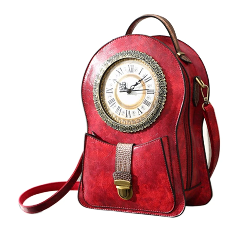 

Ladies Personality Alarm Clock Bag Craft Bag Street Fashion Diagonal One-Shoulder Handbag