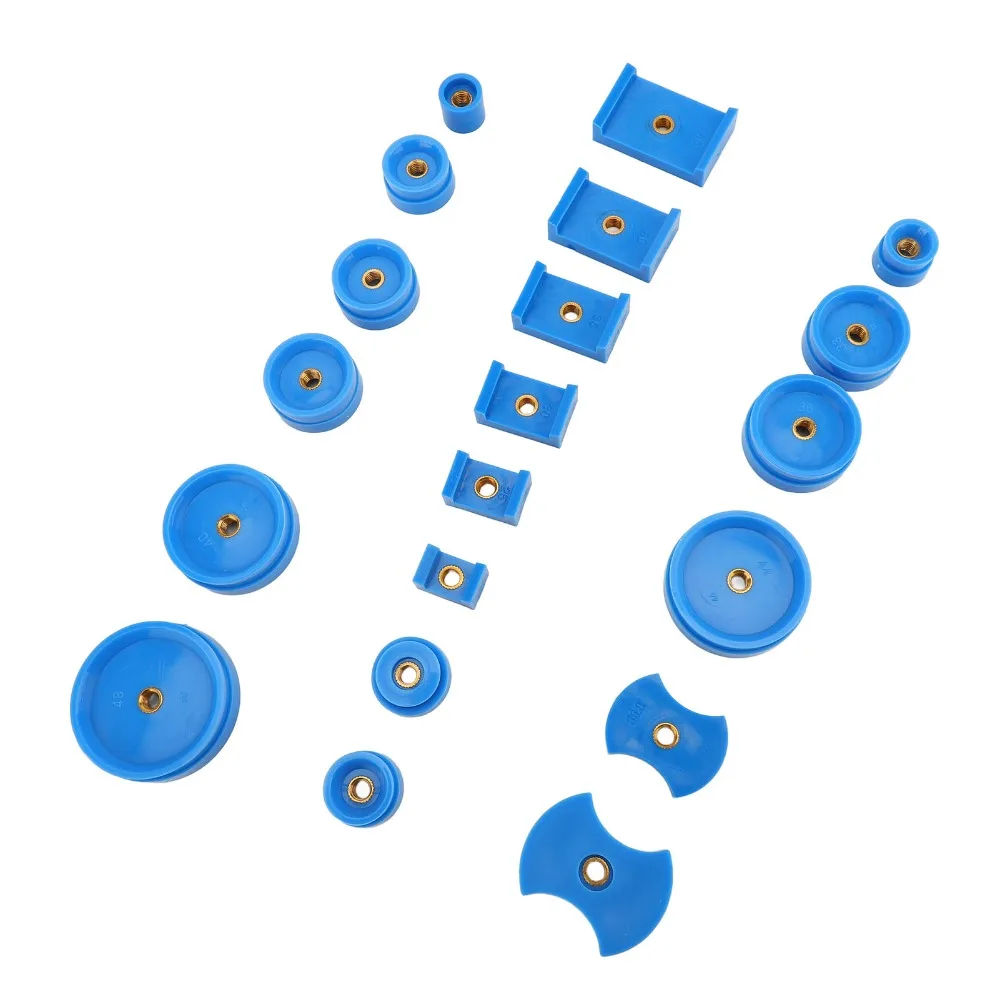 20Pcs Plastic Dies Watch Press Dies Kit Blue Color Multiple Models Watch Press Tool Watch Case Press Dies Model Capping