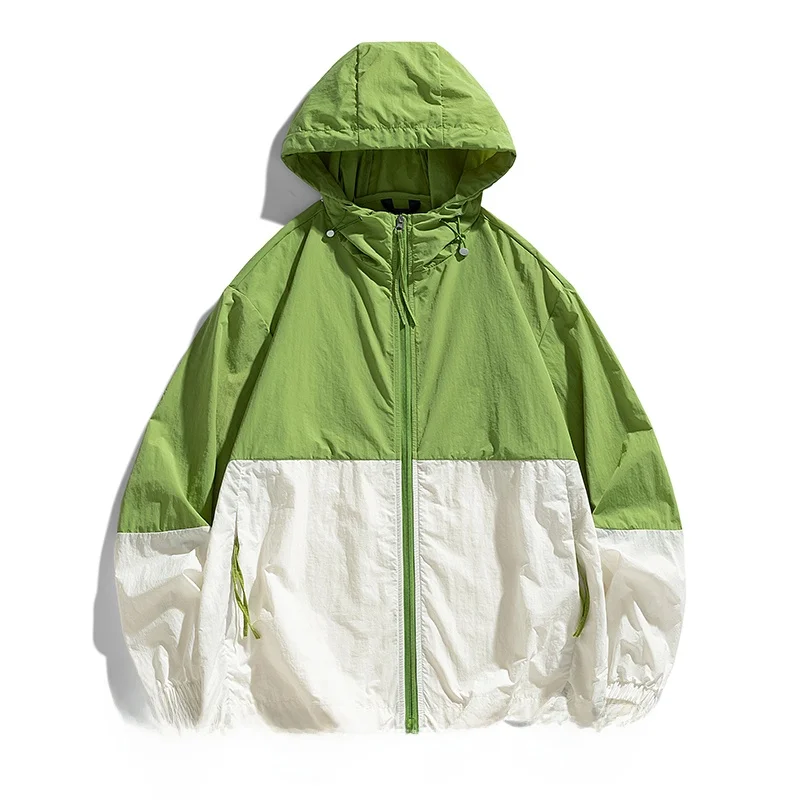 

Мужская летняя легкая быстросохнущая куртка Bananax Ice Silk из чистого нейлона с защитой от солнца, дышащая, с капюшоном, с длинными рукавами