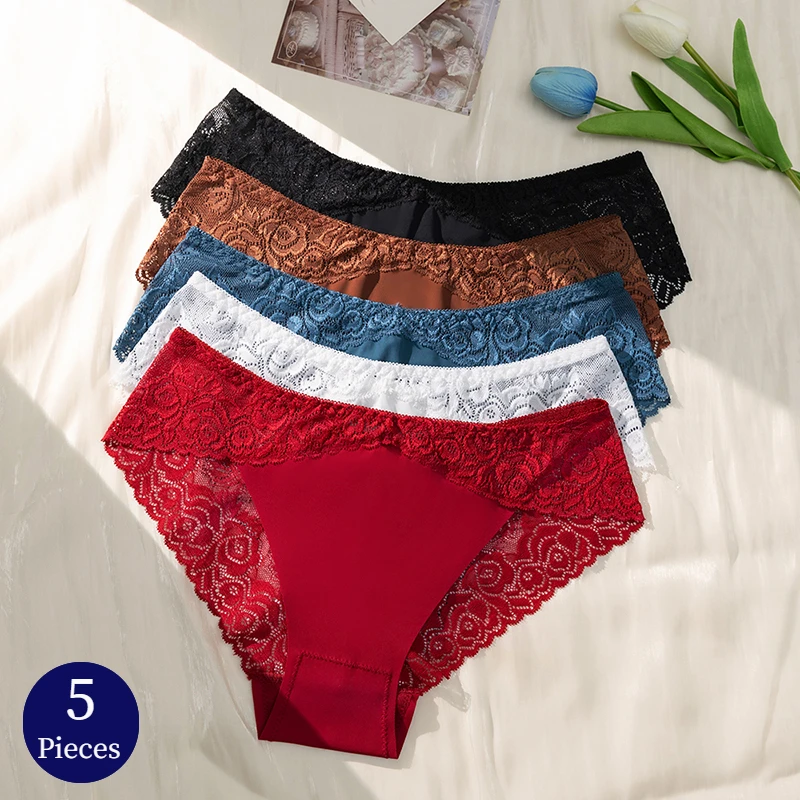 

5 шт./комплект, женские кружевные трусы