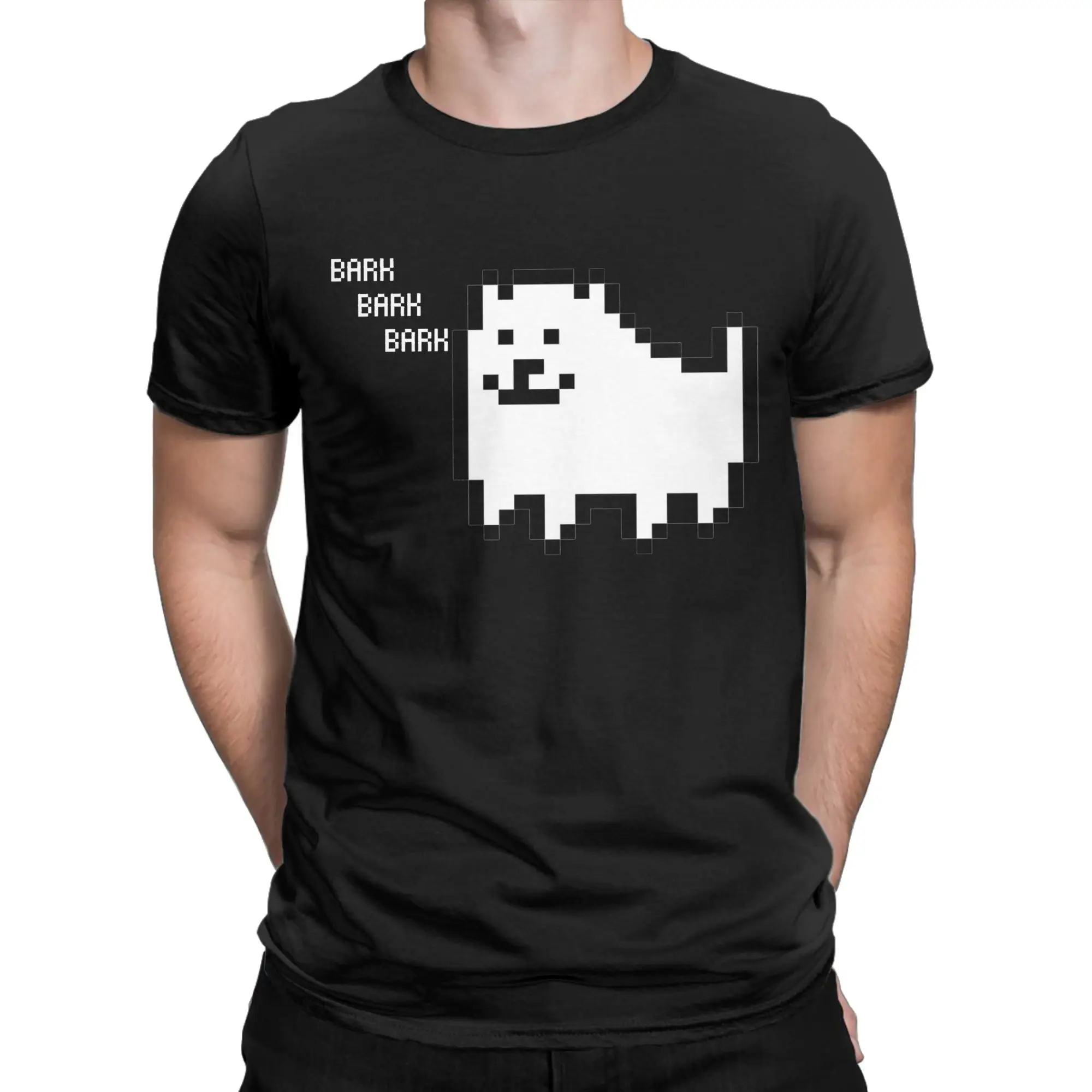 Undertales Annoying Dog T Shirts Men Women's Cotton Funny T-Shirts Crewneck Video Game Tees Short Sleeve Tops Party