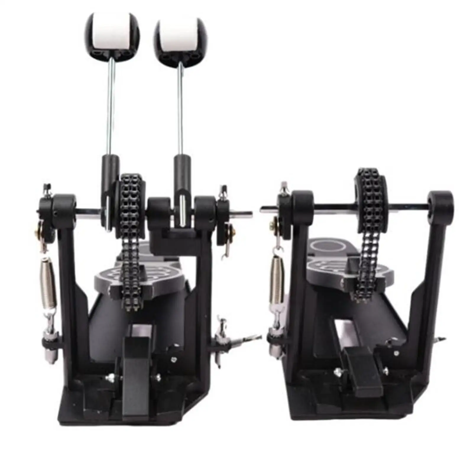 

Dual Chain Double Bass Drum Pedal Two Way Beater Percussion Gear for Acoustic Drums and Electronic Drums