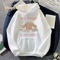 Cinnamoroll Hoodies Aesthetic Hoodie Mocha Sweatshirt Long Sleeve Trendy Oversized Pullover Harajuku Hoodie Unisex Aesthetic Top