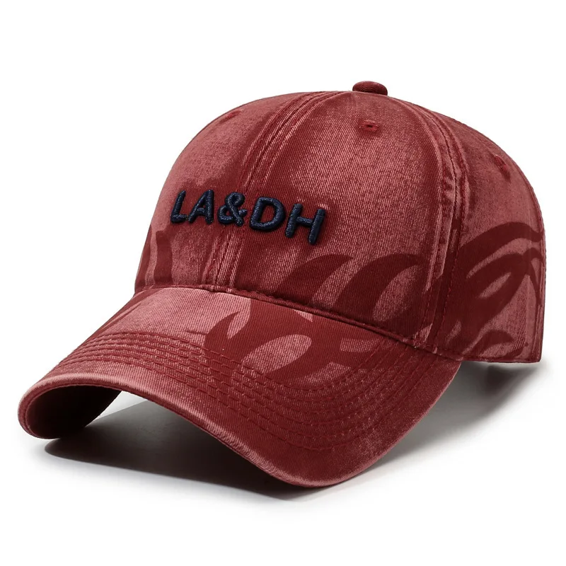 

American Style Washed Baseball Cap Retro Soft Top Embroidered Hat Adjustable Casual Sports Cap for Men Women Outdoor Daily Wear