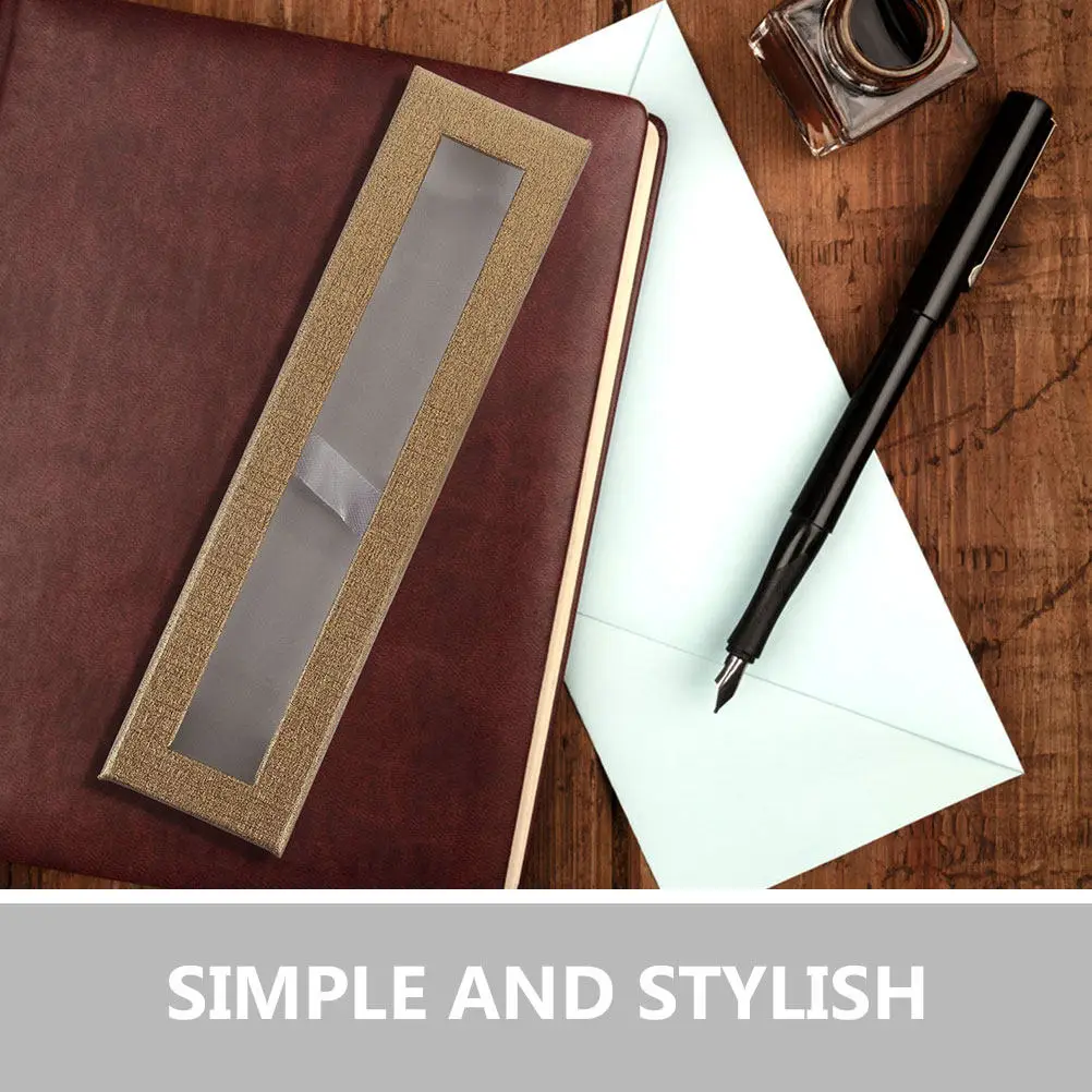 

Набор из 4 пустых подарочных коробок для ручек с прозрачным окном, портативный органайзер для карандашей и шариковых ручек, демонстрационные коробки для ручек, пустые подарочные упаковки