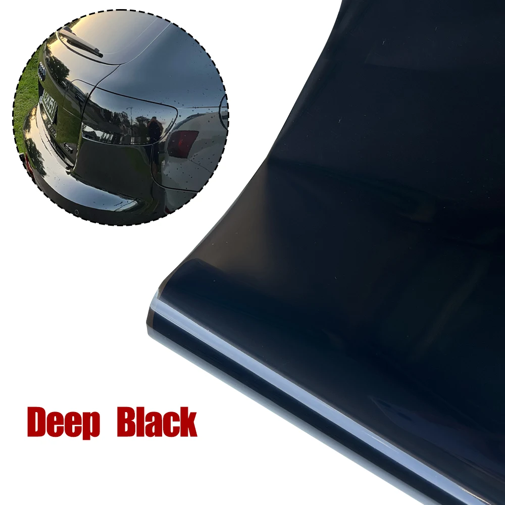 Glänzende Transparente Leichte Schwarze Rauch-PVC-Folie Scheinwerfer- und Rücklicht-Tönungsfolie Abdeckfolie Aufkleber Auto Rückleuchten-Sticker – Detail 16