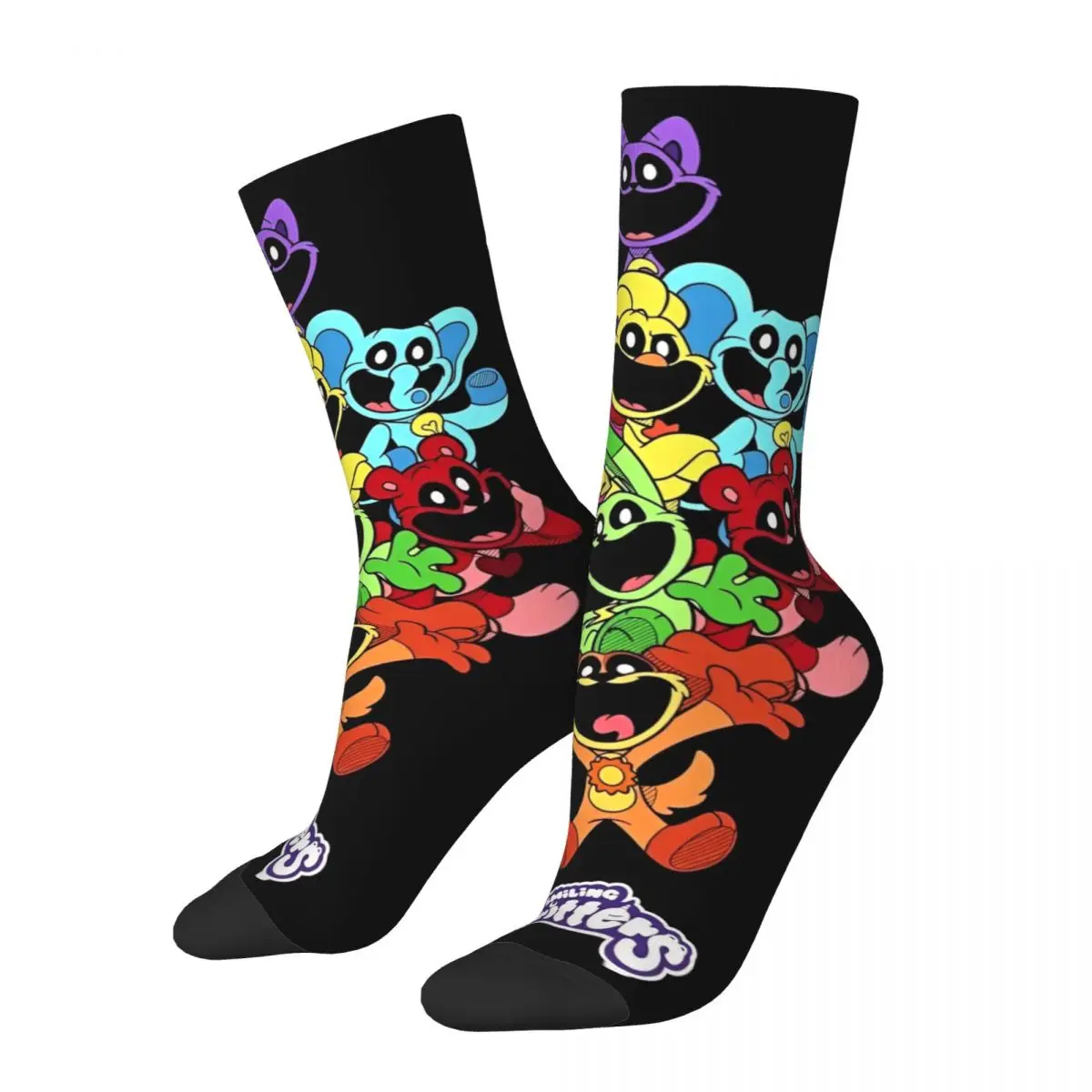 

New Male Men Socks Novelty Smiling Critter Animal Game Sock Polyester Sport Women's Socks Spring Summer Autumn Winter