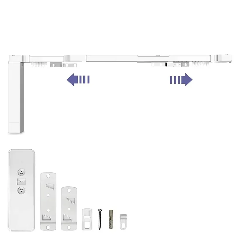 Motor Control Remote Extensible Electric Track System Adjustable Intelligent Track Intelligent Automatic Curtain