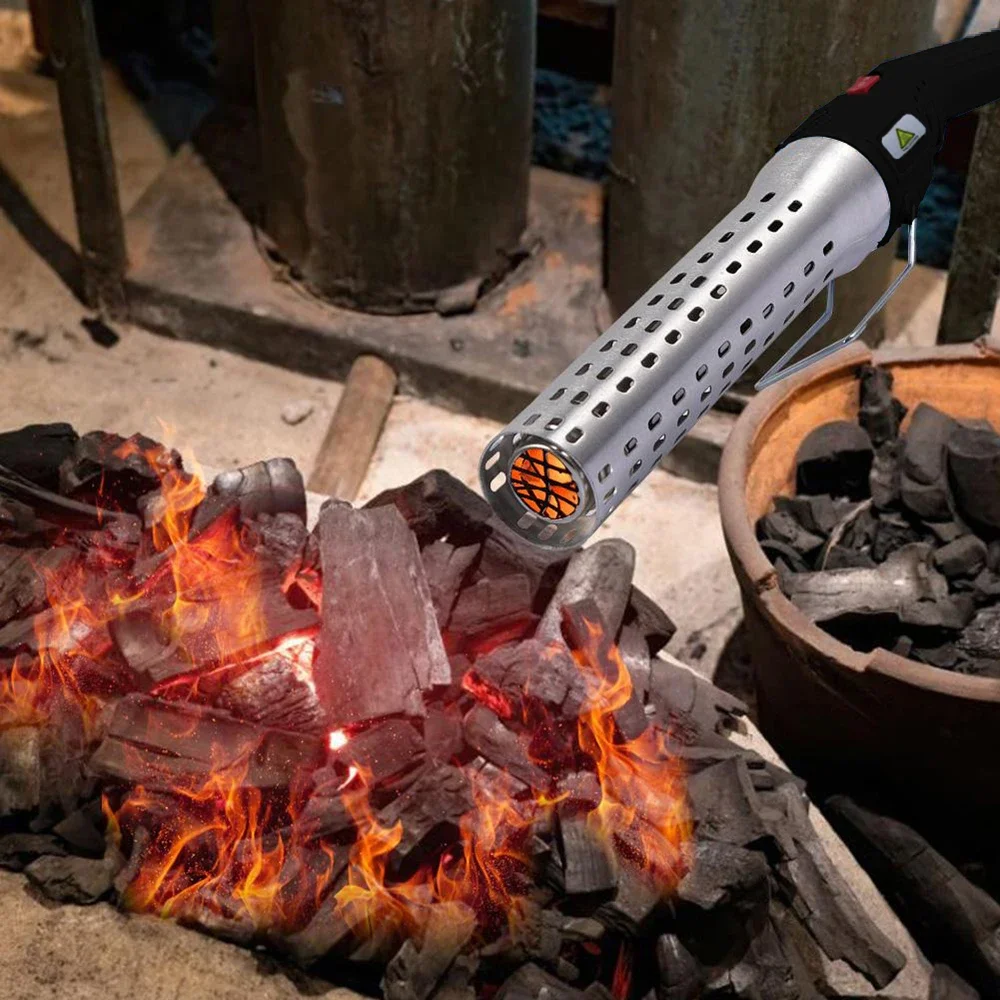 2024 숯 라이터 전기 BBQ 스타터, 바베큐 그릴 파이어 라이터 액세서리, 빠른 BBQ 파이어 스모커 도구