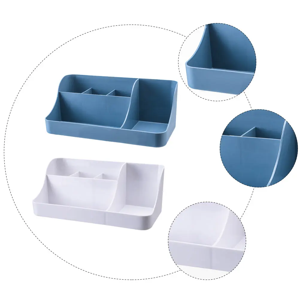 

2pcs Box Basket Sundries Case Home Organizer Jewelry Container Multi-Case Stationery Bin Desktop Storage
