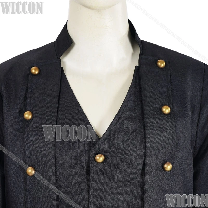 القوطية الفيكتوري نمط الملابس 2025 الذكور Steampunk الرجعية سترة تأثيري معطف أسود طويل فستان حفلة الهالوين كوميك كون كوس البدلة