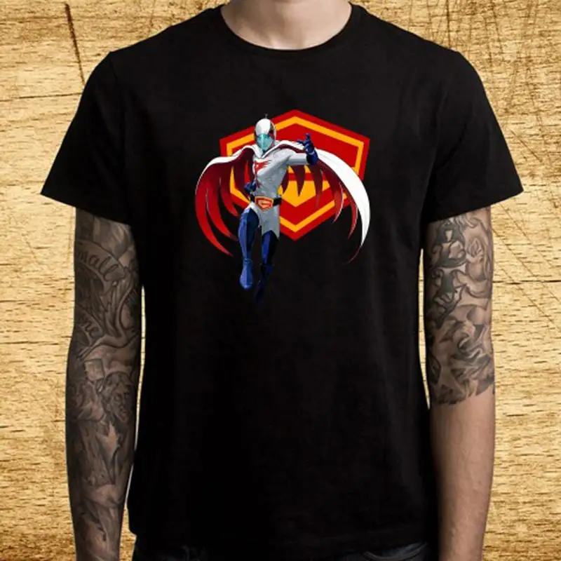Gatchaman Soldier Cartoon TV Series Black Size S-5XL