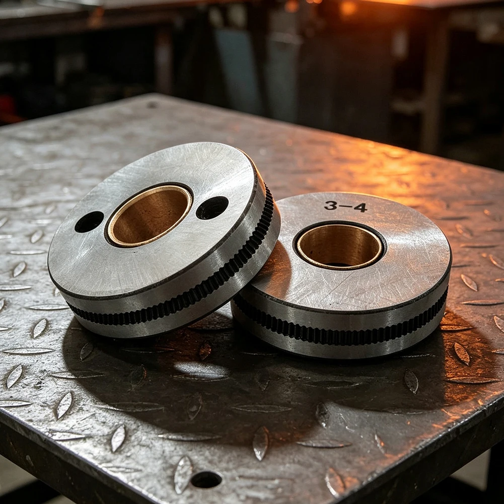 2PCS 3-4 Welding Wire Feeding Roller 40x12mm For Submerged Welding Machine Metal Wire Guide Wheel Industrial Accessories