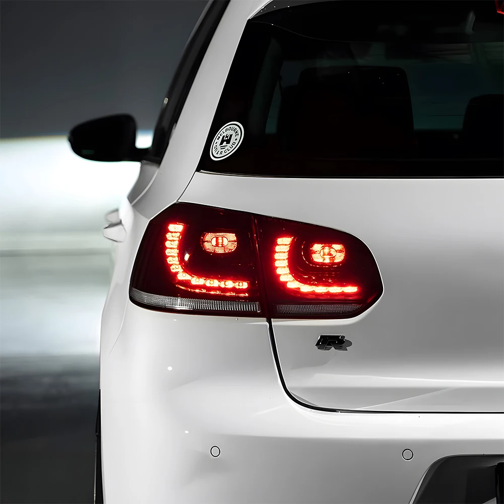 Lampade posteriori per auto per VW Golf 6 MK6 R20 2010 2011 2012 Gruppo fanale posteriore a LED di alta qualità Segnale lampeggiante Accessori per luci per auto