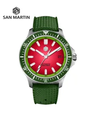 San Martin 40 mm Taucheruhr, originelles Design, NH35, automatisch, mechanisch, modische Herrenuhr, Saphirglas, wasserdicht, 200 m, leuchtend, SN0118
