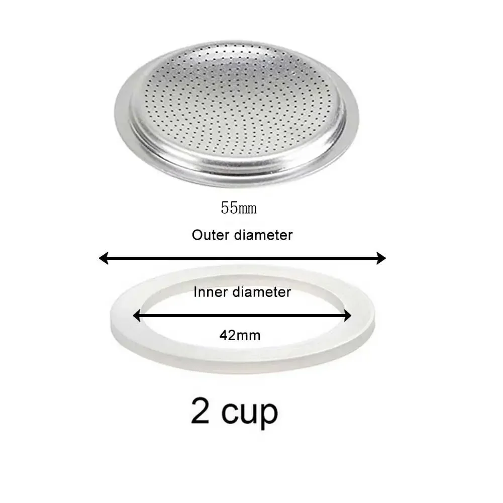 Kaffee Silikon Ring Italienische Moka Topf Flexible Unterlegscheibe Dichtung Ring Coffeeware Ersetzen Für Tassen Moka Topf Espresso Kaffeemaschinen