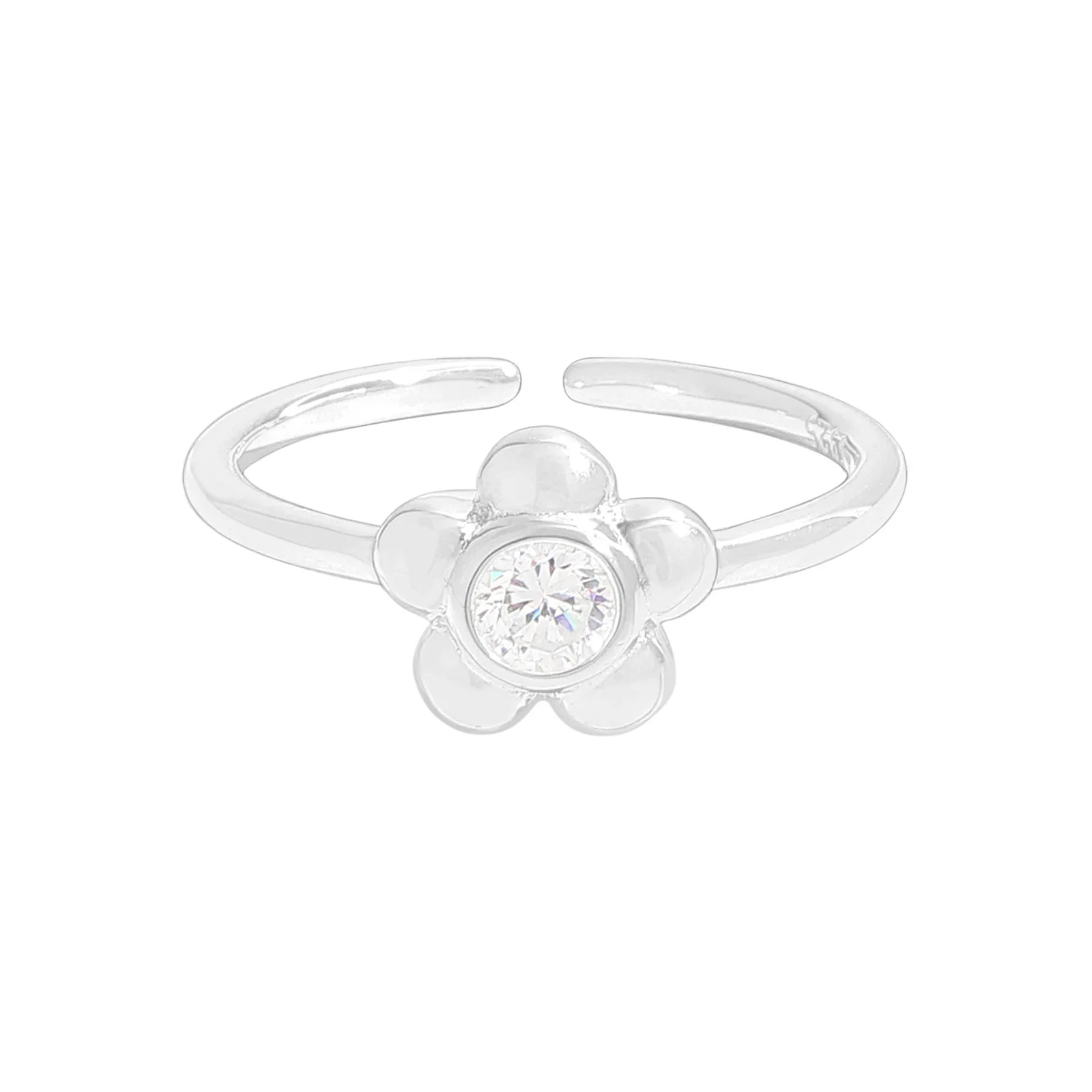 

Открытое кольцо с инкрустацией цирконом для женщин, ювелирные изделия из чистого серебра S925, легкое роскошное цветочное модное универсальное серебряное кольцо