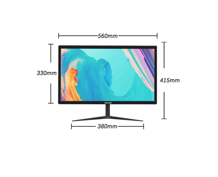 SILIJUN 24 Inch 1920*1080p Display Screen Computer Monitor PC 144Hz HD Gaming VGA HDMI 24 Inch 1K Flat Panel Portable Monitor