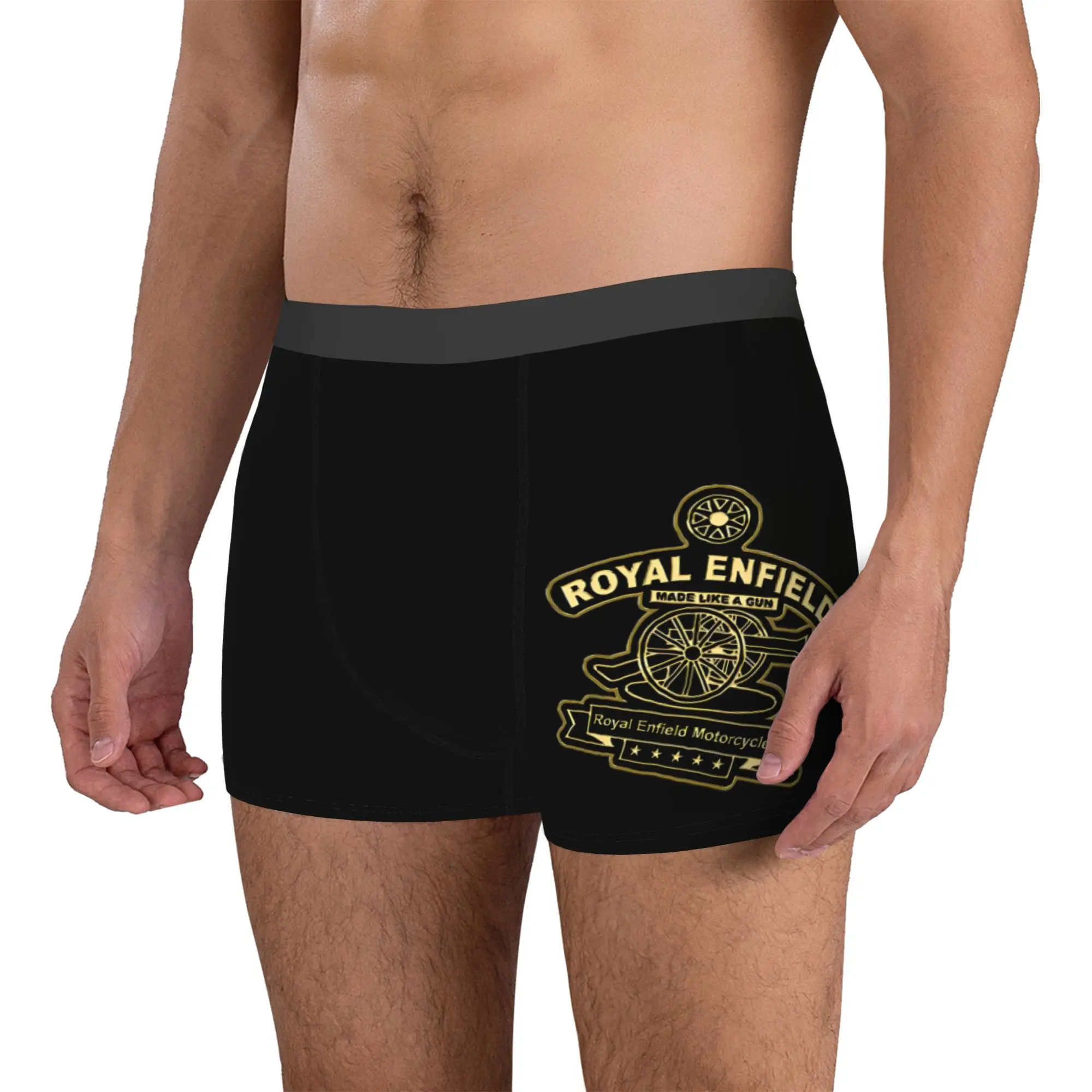 Customized MotorcycleRoyal Enfields Boxer Shorts For Homme 3D Print Motor  Bicycles  Underwear Panties Briefs Breathable
