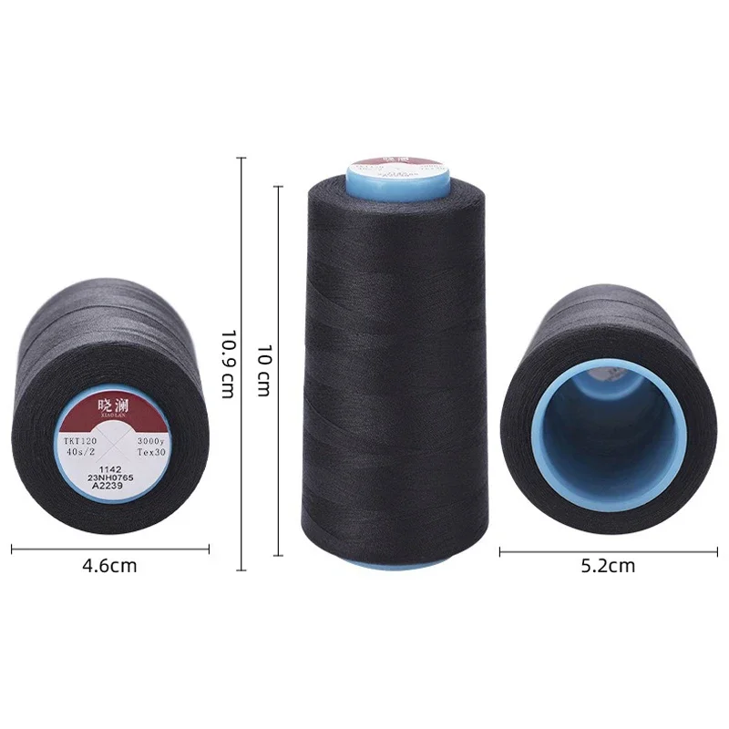 خيوط البوليستر للخياطة ، تطريز البكرة ، ماكينة الخياطة المنزلية ، 40S ، 2 ، عالية الجودة #6