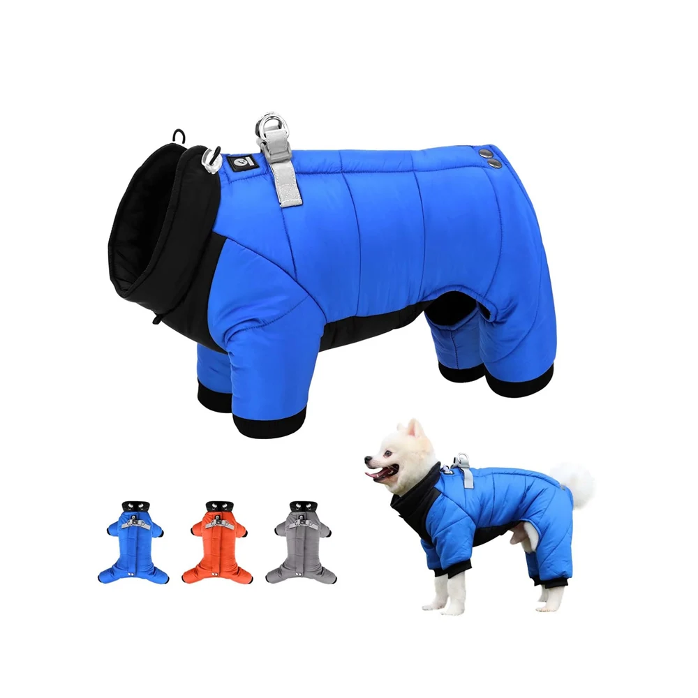 Dogs Coats Waterproof Windproof Warm Full Body Coat for Small Medium Dogs Winter Clothes Reflective Outdoor Snow Jacket