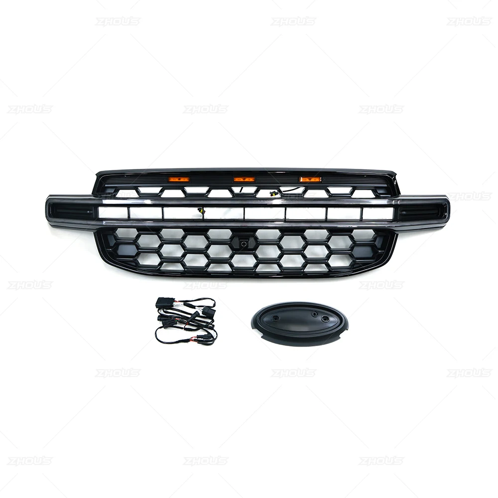 Zhous Design Accessori di ricambio per veicoli 4X4 Parti esterne Griglia anteriore a LED per Ford Ranger T9 2023 2024 2025