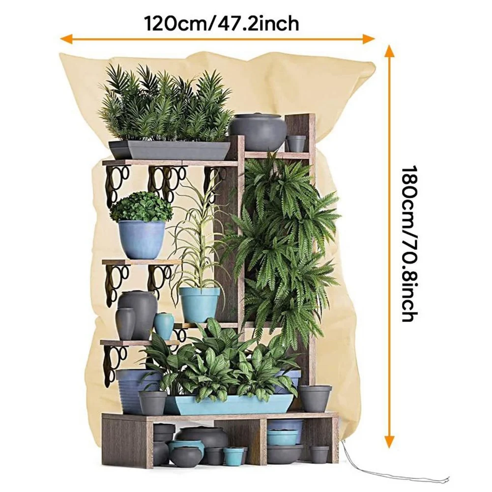 

J1UL1N Plant Cover Winter Warm Cover Tree Plant Protection Bag Garden Plant Antifreeze Small Tree Winter Plant Protection