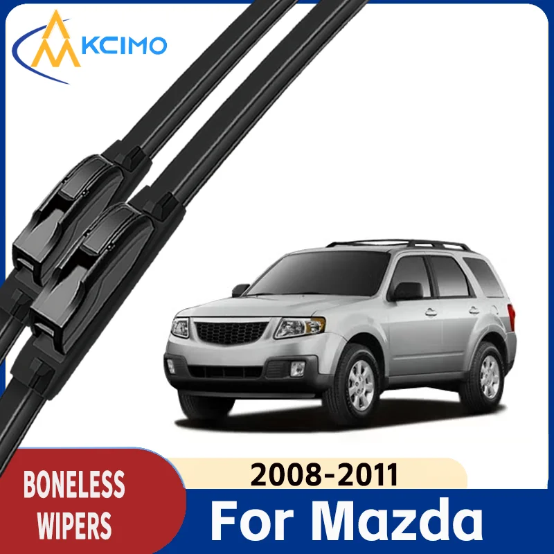 

All Season Windshield Wiper Blades for Mazda Tribute 2008-2011 Windscreen Wiper Soft Rubber Quiet Wiper Blade Car Accessories