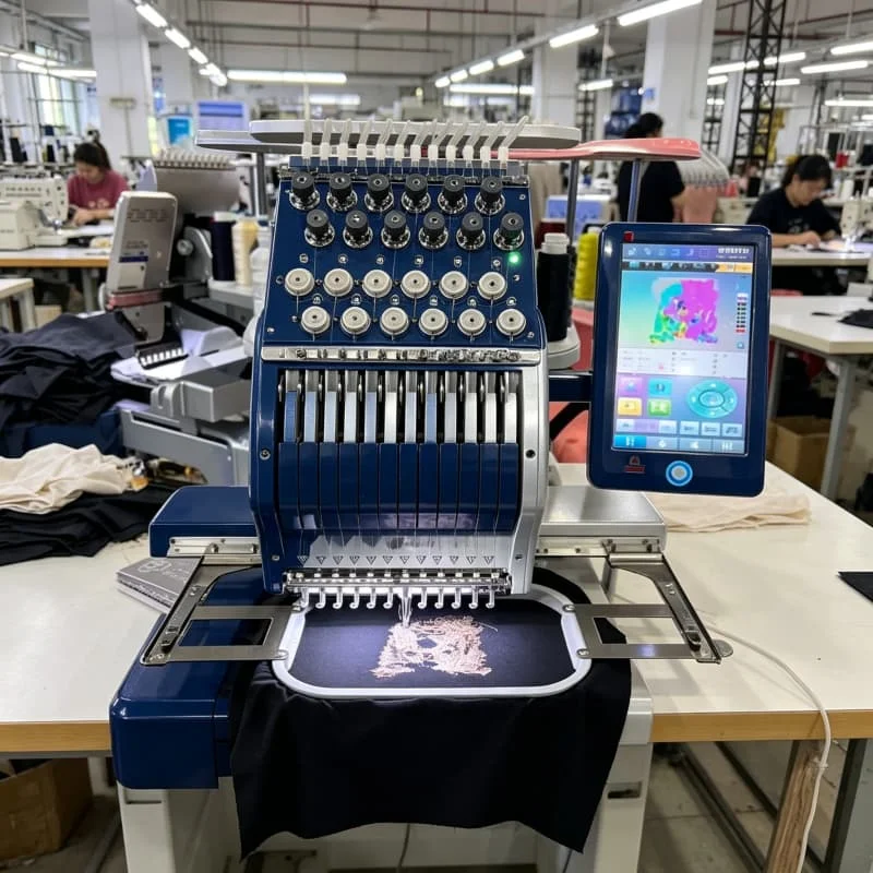 Sportswear Embroidery Machine 15 Needle 4 Head 1200 SPM for Team Jersey Bulk Order Production Customized High Quality