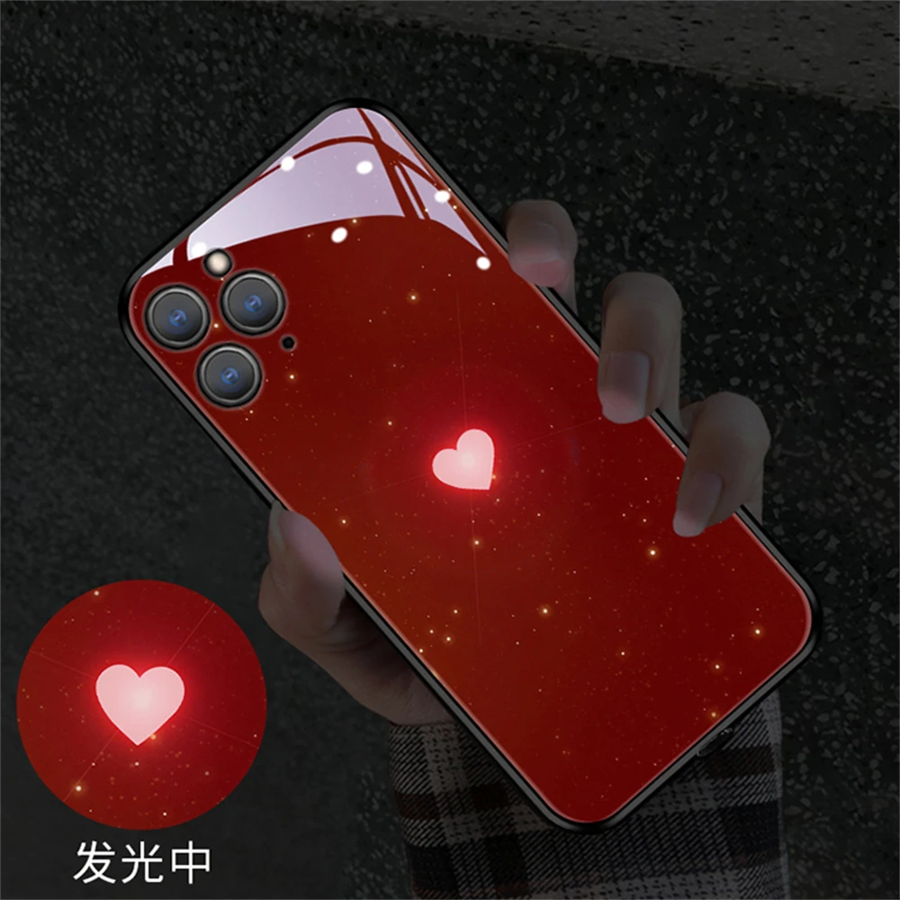 Mobile Phone Case Intelligent Control Incoming LED Light Luminous Protective Cover For Huawei Nova 9 8 7 SE Pro Honor 50 Pro P50